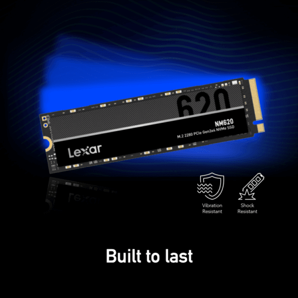 Lexar NM620 1TB NVMe M.2 SSD 3300MB/s LNM620X001T-RNNNG
