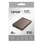 Lexar SL200 512GB Portable SSD 550MB/s USB-C 3.1 LSL200X512G-RNNNG