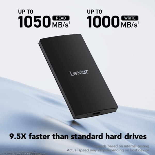 Lexar SL300 1TB Portable SSD 1050MB/s USB 3.2 Gen 2 LSL300001T-RNBNG