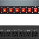 Lightwave 10-Way C13 PDU 1U Rackmount Power Strip PROD-PDU-8