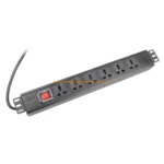 Lightwave 6-Way UK Plug 19-Inch Rackmount PDU PROD-PDU-5