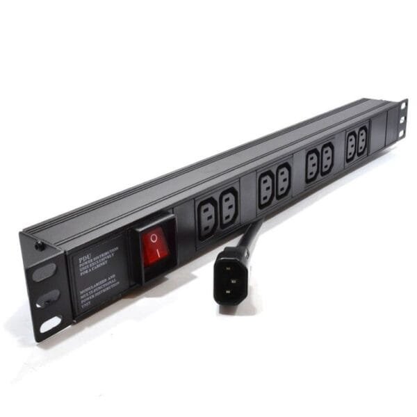 Lightwave 6-Way UK Plug PDU 13A Aluminum 1U Rackmount PROD-PDU-4