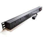 Lightwave 8-Way UK Outlet Rackmount PDU Aluminum 1U PROD-PDU-2