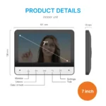 Lightwave RL-B7YID-TY 7-Inch Video Door Phone with RFID Access RL-B7YID-TY