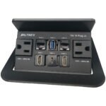 Lightwave Table Top Metal Pop-Up Box with Dual Power, HDMI, RJ45 and USB PROD-PDU-10