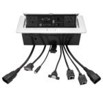 Lightwave Table Top Metal Pop-Up Box with Dual Power, HDMI, RJ45 and USB PROD-PDU-10