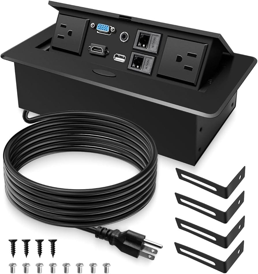 Lightwave Table Top Metal Pop-Up Box with Dual Power, HDMI, RJ45 and USB Lightwave Table Top Metal Pop-Up Box with Dual Power, HDMI, RJ45 and USB PROD-PDU-10