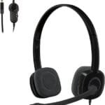 Logitech H151 Stereo Headset, 3.5mm Analog Jack, Noise-Canceling Microphone 981-000589