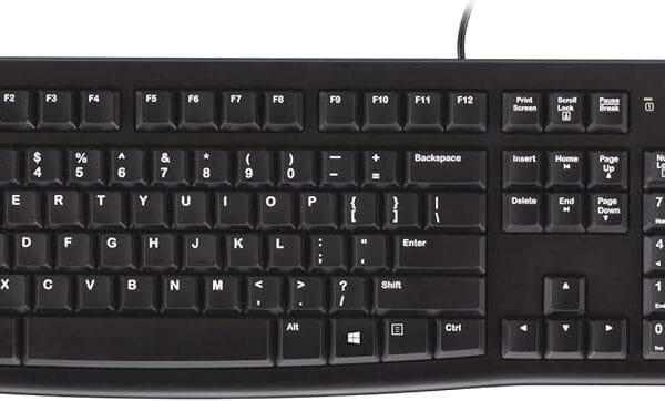 Logitech K120 Wired USB Keyboard, Spill-Resistant, Quiet Keys 920-002508