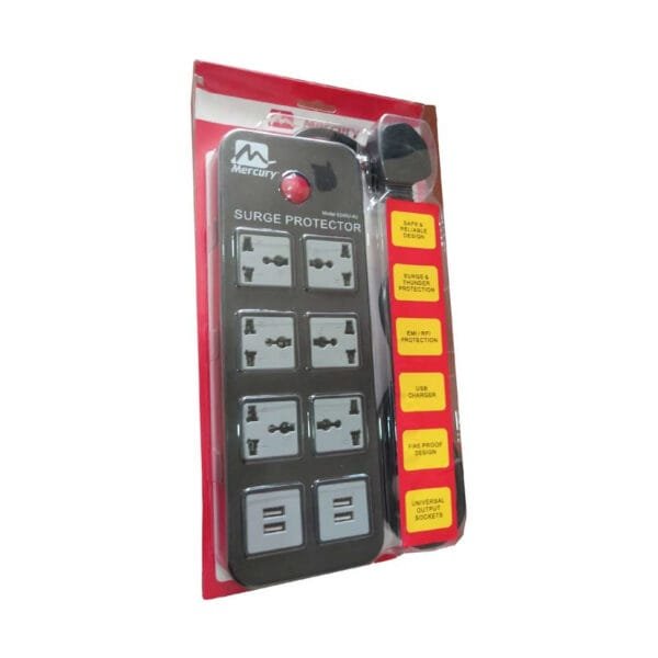 Mercury 6240U 6-Way Universal Surge Protector 1.8M PROD-Mercury UPS-29