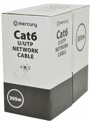 Mercury Cat6 UTP Cable 305m 23AWG Solid Copper PROD-Mercury UPS-30