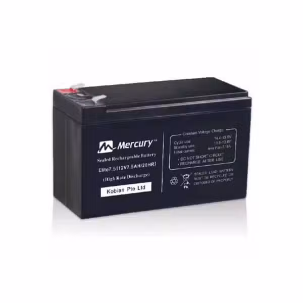 Mercury Elite 7.5Ah 12V Sealed Lead Acid UPS Battery PROD-Mercury UPS-25