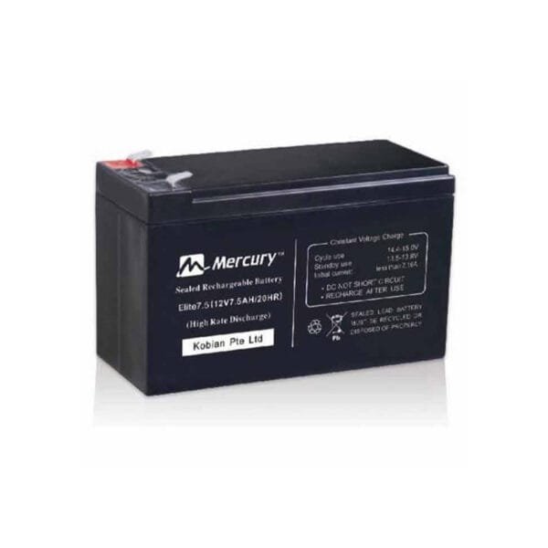 Mercury Elite 7.5Ah 12V Sealed Lead Acid UPS Battery PROD-Mercury UPS-25