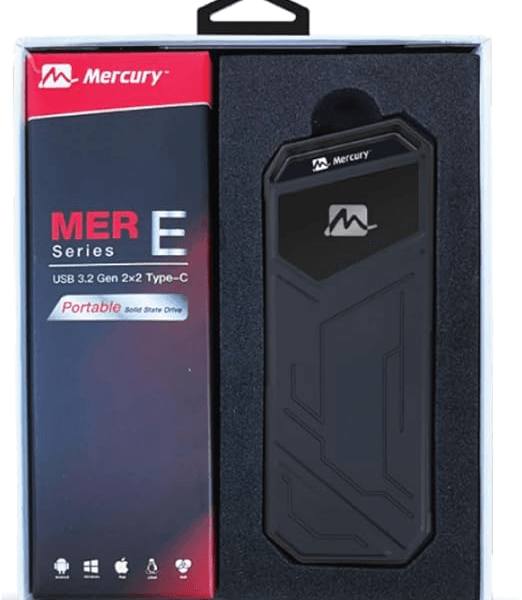 Mercury MERE-2TB 2TB Portable SSD USB 3.2 Type-C RGB MERCURY MERE-2TB