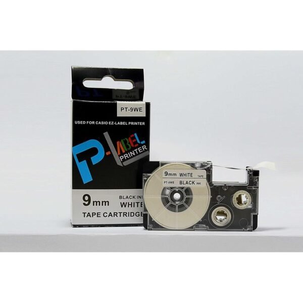 PT-9WE Black on white cartridge
