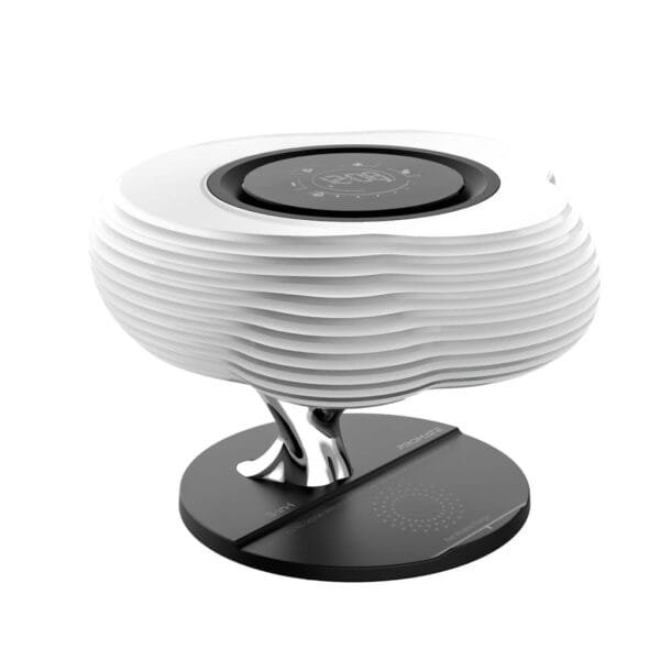 Promate HomeCloud 10W Wireless Charger with 5W Bluetooth Speaker and LED Nightlight HomeCloud