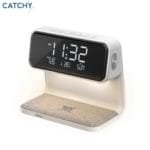 Promate Lumix-15W 15W Wireless Charger with LED Alarm Clock LUMIX-15W.WHITE