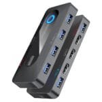 Promate MediaSwitch-KVM 2-Port 4K@60Hz HDMI KVM Switch with USB Hub MediaSwitch-KVM