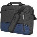 Promate Satchel-MB 15.6" Water-Resistant Laptop Messenger Bag with Luggage Belt SATCHEL-MB.BLACK
