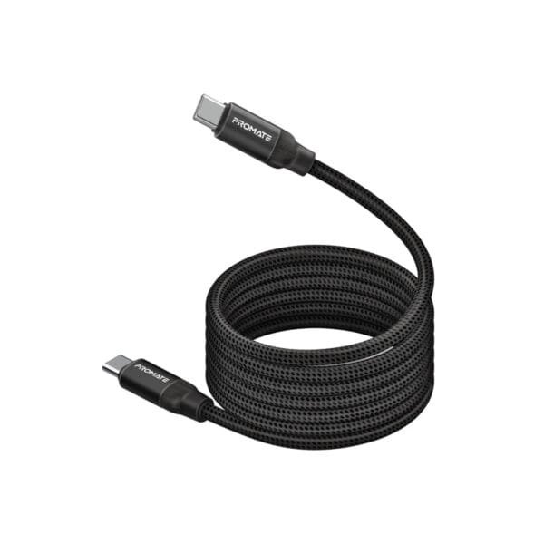 Promate Springy 60W Magnetic USB-C Cable 1.2m SPRINGY.BLACK/BLUE
