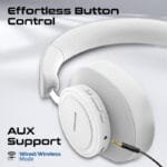 Promate TAKT Wireless Headphones 12H Playback White TAKT.WHITE