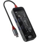 Promate TransHub-Mini 8-in-1 USB-C Hub 100W PD 4K HDMI Gigabit Ethernet TRANSHUB-MINI