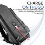Promate TrekPack-BP 17.3" Laptop Backpack with USB Charging Port TREKPACK-BP.BLUE