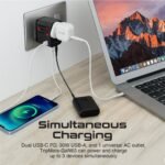 Promate TripMate-GaN65 65W GaN Universal Travel Adapter TRIPMATE-GAN65