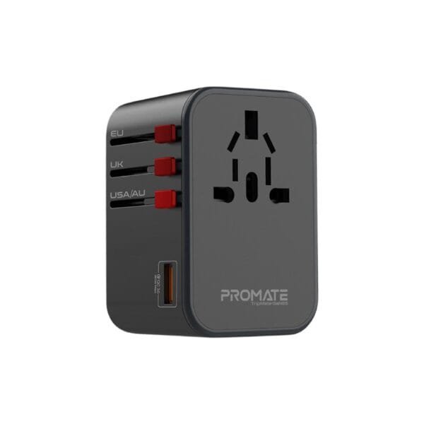 Promate TripMate-GaN65 65W GaN Universal Travel Adapter TRIPMATE-GAN65