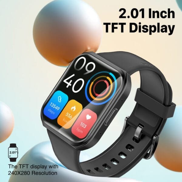 Promate XWatch-TF2 Smartwatch 2.01-inch TFT Bluetooth Calling IP68 XWATCH-TF2.BLACK/BLUE