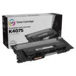 Samsung CLT-K407S Black Toner Cartridge 1,500 Page Yield CLT-K407S