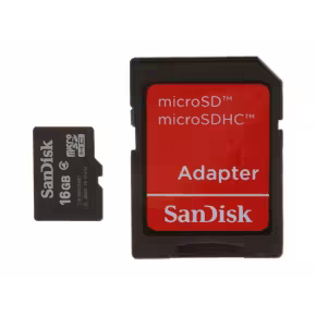 SanDisk 16GB microSDHC Class 4 Memory Card