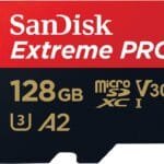SanDisk Extreme Pro 128GB microSDXC UHS-I 200MB/s V30 Memory Card SDSQXCD-128G-GN6MA