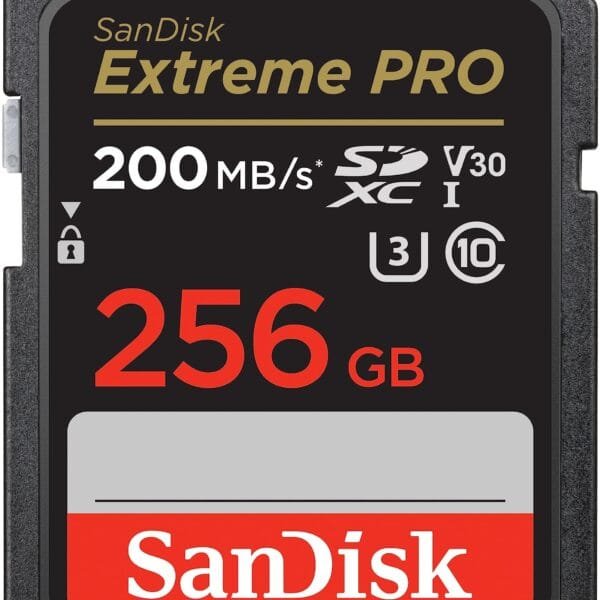 SanDisk Extreme Pro 256GB SDXC UHS-I 200MB/s Card SDSDXXD-256G-GN4IN