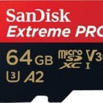 SanDisk Extreme Pro 64GB microSDXC UHS-I 200MB/s Read 90MB/s Write SDSQXCU-064G-GN6MA