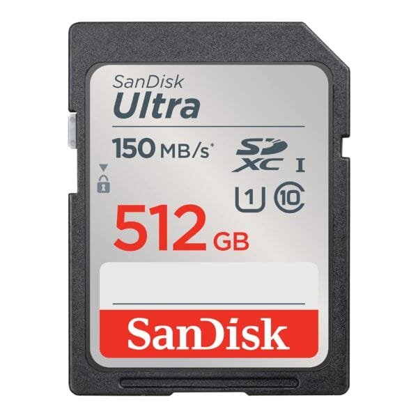 SanDisk Ultra 512GB SDXC UHS-I Card 150MB/s SDSDUNC-512G-GN6IN