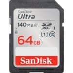 SanDisk Ultra 64GB SDXC UHS-I 140MB/s Memory Card SDSDUNB-064G-GN6IN