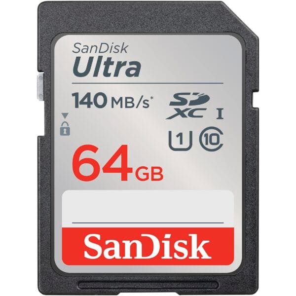 SanDisk Ultra 64GB SDXC UHS-I 140MB/s Memory Card SDSDUNB-064G-GN6IN