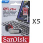 SanDisk Ultra Flair 16GB USB 3.0 Flash Drive SDCZ73-016G-G46 SDCZ73-016G-G46