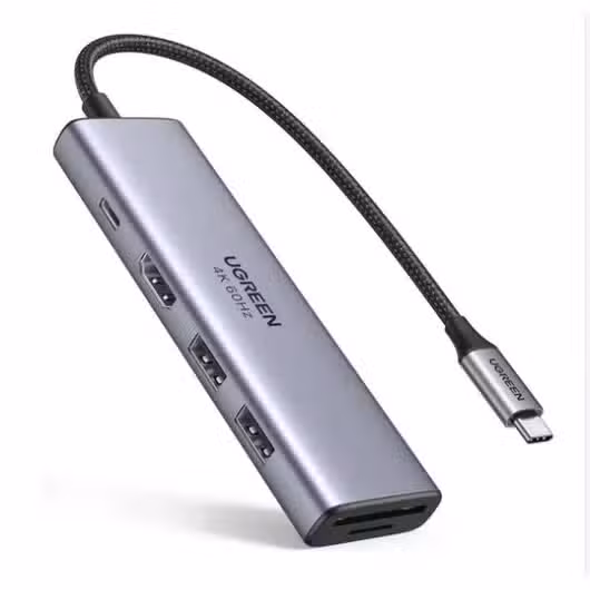 Ugreen CM511 6-in-1 USB-C Hub 4K HDMI 3x USB 3.0 SD/TF Reader