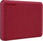 Toshiba Canvio Advance 2TB Portable External Hard Drive USB 3.2 Red HDTCA20ER3AA