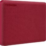Toshiba Canvio Advance 2TB Portable External Hard Drive USB 3.2 Red HDTCA20ER3AA