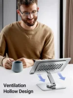 Ugreen LP592 Swivel Laptop Stand, 360° Rotation, Aluminum, 17.3" UGN-90849 - Image 2