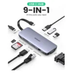 Ugreen CM498 9-in-1 USB-C Hub 4K HDMI Gigabit Ethernet 100W PD
