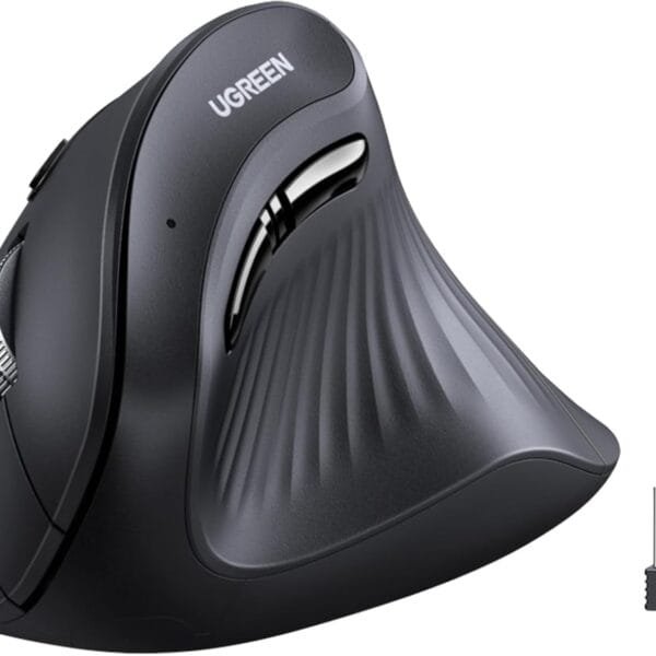 Ugreen MU008 Multi-mode Vertical Mouse, 4000 DPI, Bluetooth 5.0 & 2.4GHz