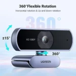 Ugreen CM678 1080P Webcam Full HD Dual Microphone - Image 2