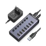Ugreen 90306 USB 3.0 7-Port Hub with 12V/2A Power Adapter