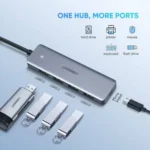 Ugreen CM219 4-Port USB 3.0 Hub 5Gbps Micro-USB Power - Image 4