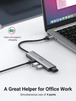 Ugreen CM473 4-Port USB 3.0 Hub 5Gbps UG- 20805