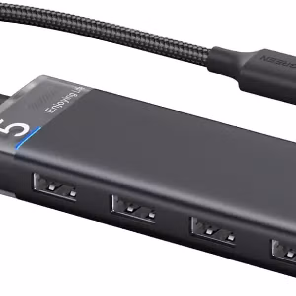 Ugreen CM653 4-Port USB 3.0 Hub 5Gbps with USB-C Power Port